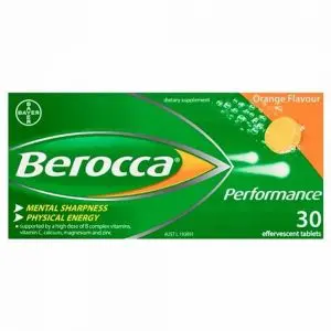 BEROCCA PERFORMANCE EFF TABS ORANGE 30S