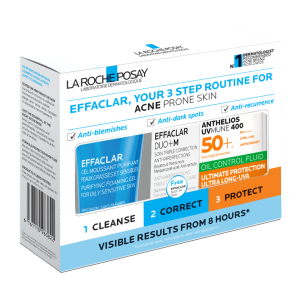 La Roche- Posay Effaclar Acnes Routine Kit 3 in 1