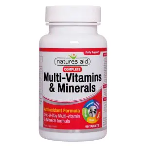 Natures Aid  Complete Vitamins & Minerals Tablets 90s