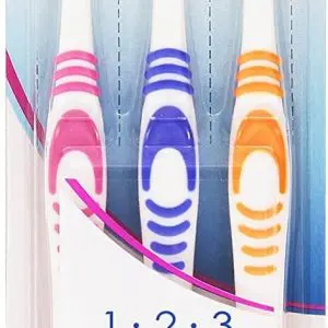 Oral B T/Brush 1 2 3 Classic Care Twin Pack 40 Medium