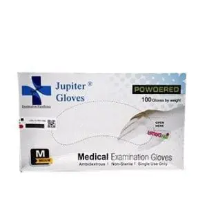 Latex Examination Gloves Large 100S