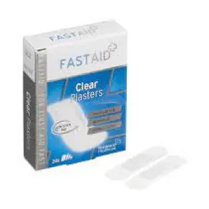Fast Aid Assorted Clear Plasters 24S