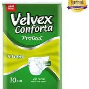 VELVEX CONFORTA ADULT DIAPERS XTRA LARGE 10PCS