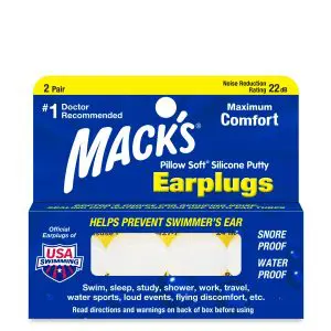 Macks Pillow Soft Clear Silicone 2Pairs 2