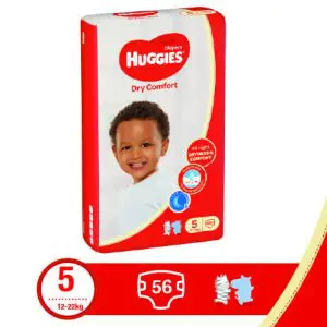 Huggies Jumbo Dry Comfort Diapers (Size 5) 12-22Kgs 56'S