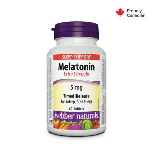 Webber Naturals Melatonin 5Mg Time Release Tabs 60S