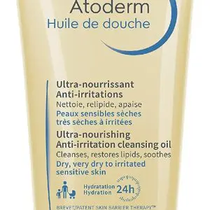 Bioderma Atoderm Ultra Nourishing Anti-Irritation Shower Oil For Dry Skin 100Ml