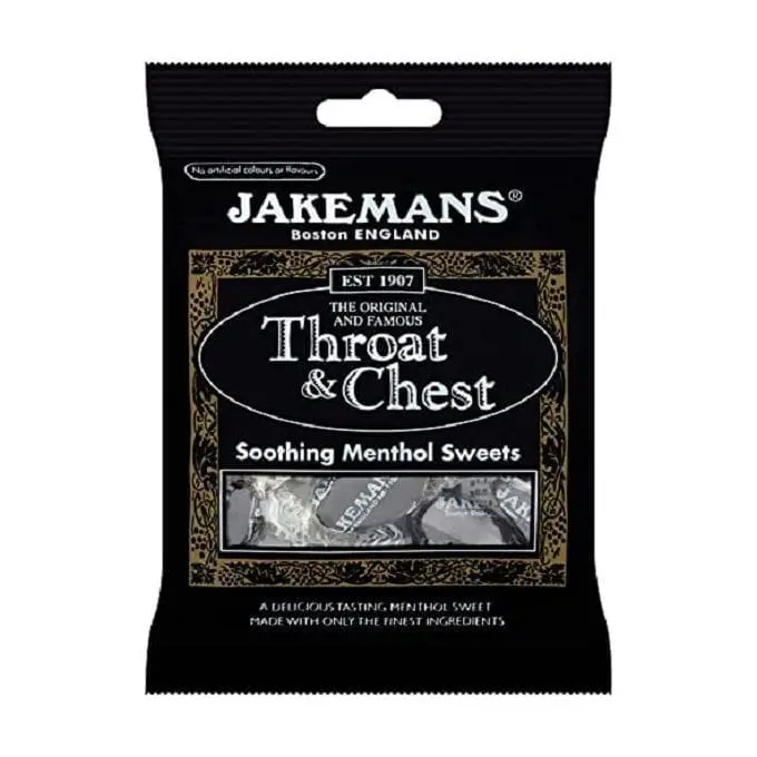 Jakemans Throat & Chest Soothing Menthol Cough Drops 100Gm Kenya