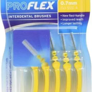 Wisdom Proflex Interdental Brush Yellow 0.70Mm