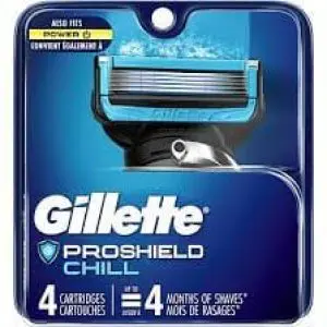 Gillette Fusion 5 Proshield Chill Blades 4'S