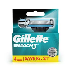 Gillette Mach 3 Blades 4'S