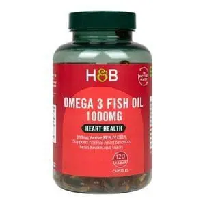 H&B Omega 3 Fish Oil Concentrate 1000Mg 120S