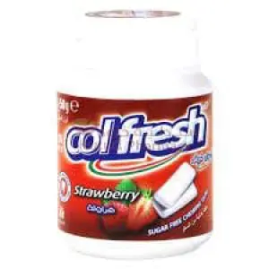 Colfresh Gum Strawberry Bottle Sugarfree 50G