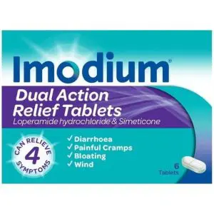 Imodium Dual Action Relief Tablets 6S