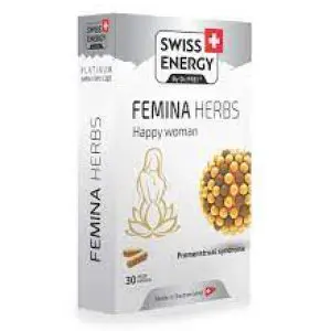 Swiss Energy Femina Herbs Premenstrual Syndrome Sustained Release Caps 30S