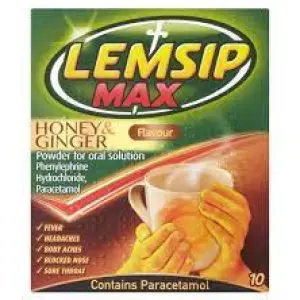 Lemsip Max Honey And Ginger 10S