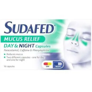 Sudafed Mucus Relief Day & Night Caps 16S