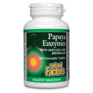 Natural Factor Papaya Enzyme Tabs 60S