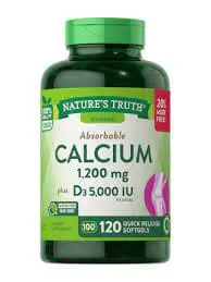 Natures Truth Calcium 1200Mg W/D3 5000Iu Qr Softgels 100S