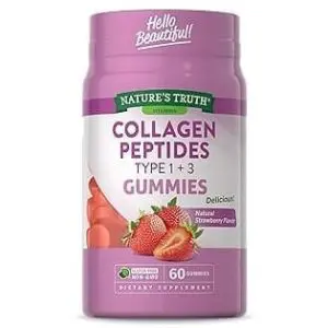 Natures Truth Collagen Peptides Type I&Ii(Strawberry Flavour) Gummies 60S