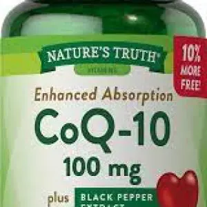 Natures Truth Coq-10 100Mg Plus Black Pepper Qr  Softgels 120S