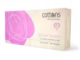 Natural Cotton Tampons Super 16S