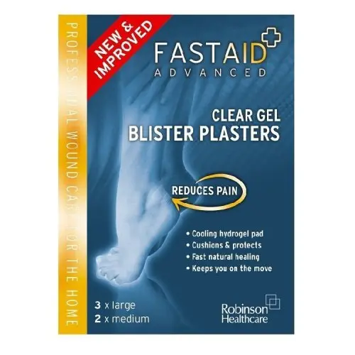 Fast Aid Advanced Clear Blister Plaster 3L + 2M