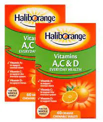 Haliborange - Vit A C & D Orange Chewable Tablets 60'S 3 - 12 Yrs