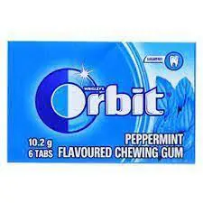 Orbit Peppermint 6 Tabs 10.2G -Sugarfree