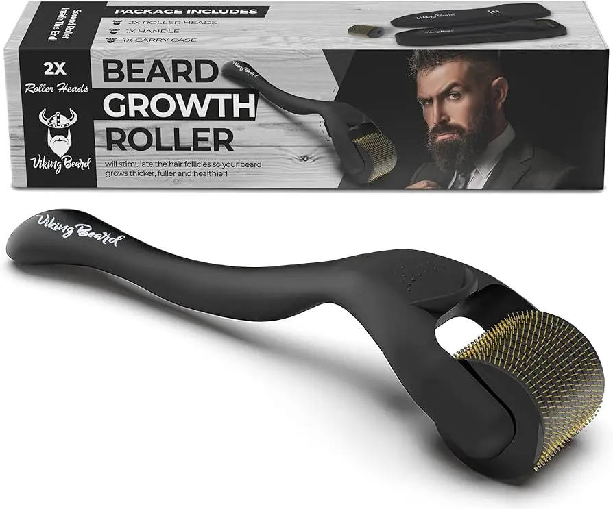 Goatee Beard Growth Roller With 0.3Mm Titanium Needles