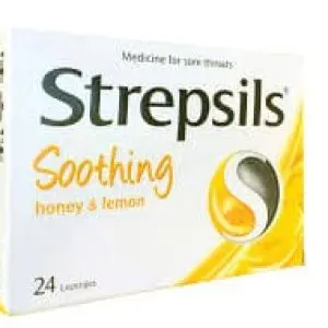 Strepsils Sorethroat Pain Relief Honey And Lemon 24S