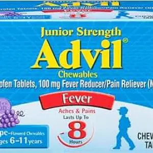 Advil Junior Strength Chewable Iburpofen Tabs Grape 24S