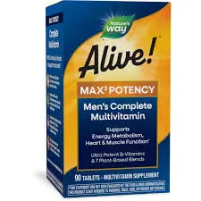 Natures Way Alive Max3 Potency Multivitamin Tablets 90S-