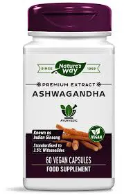 Natures Way Ashwagandha Vegan Capsules 60S