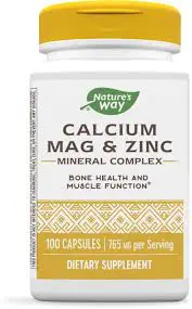 Natures Way Calcium Magnesium & Zinc Capsules 100S