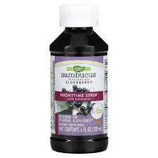 Natures Way Sambucus Night Time Syrup With Melatonin 120Ml