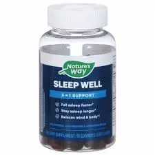 Natures Way Sleep Well 3 In 1 Support Gummies 90S