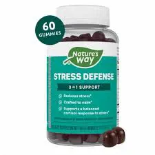 Natures Way Stress Defense 3 In 1 Support Gummies 90S