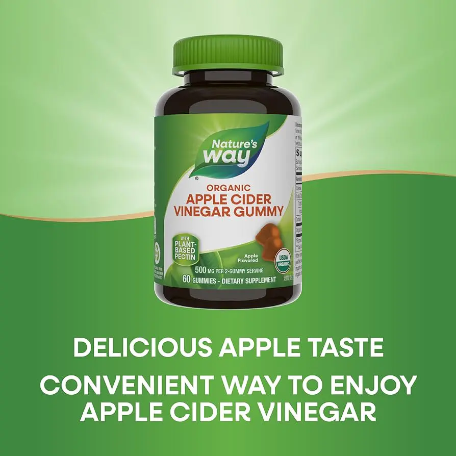 Natures Way Organic Apple Cider Vinegar Gummies 60S
