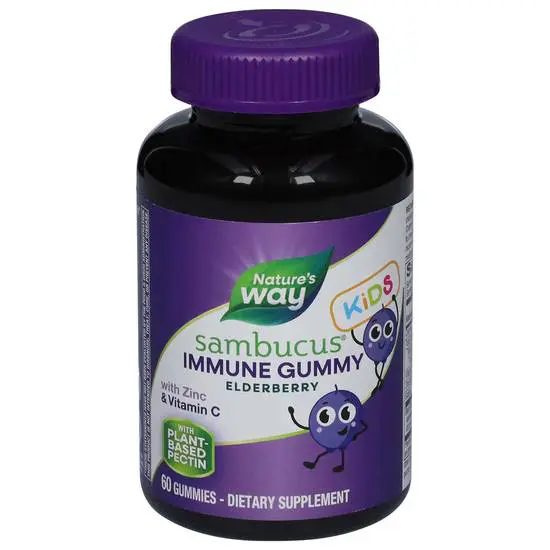 Natures Way Sambucus Immune With Zinc/Vit C & D3 Gummies 40S