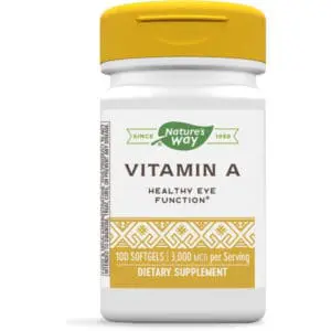 Natures Way Vitamin A 3000Mcg Softgels 100S