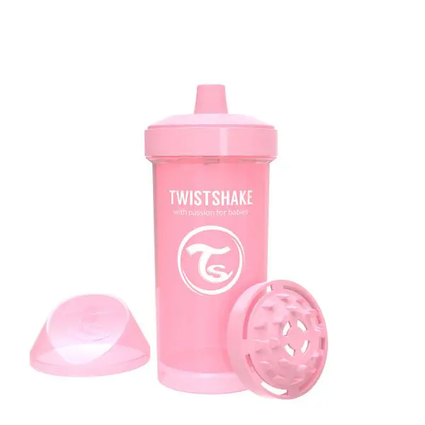Twistshake Kid Cup 360Ml 12+M Pastel Pink