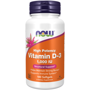 Now Vitamin D3 1000 Iu 180S
