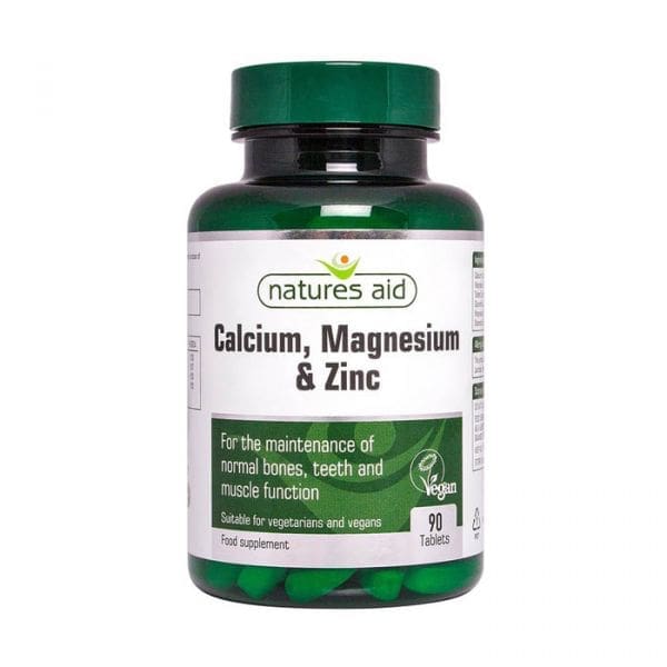 Natures Aid Calcium Magnesium &Zinc  Tabs  90s