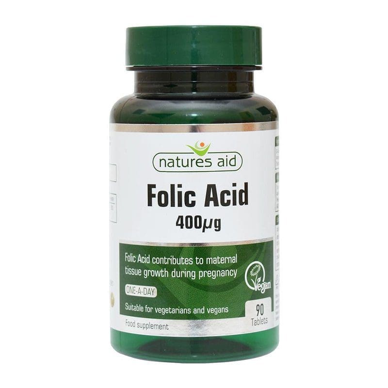 Natures Aid Folic Acid 400ug Tabs 90s