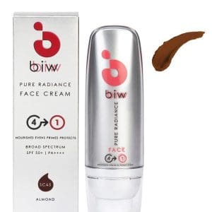 Almond SC45 (Light to Medium) biw biw '4 in 1' Radiant Skin Primer + Protect 40ml