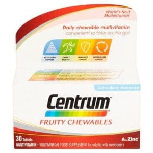 Centrum Fruity Chew Tablets 30s