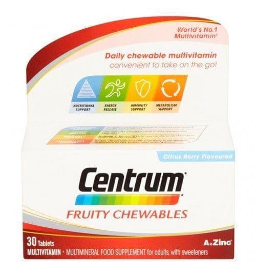 Centrum Fruity Chew Tablets 30s