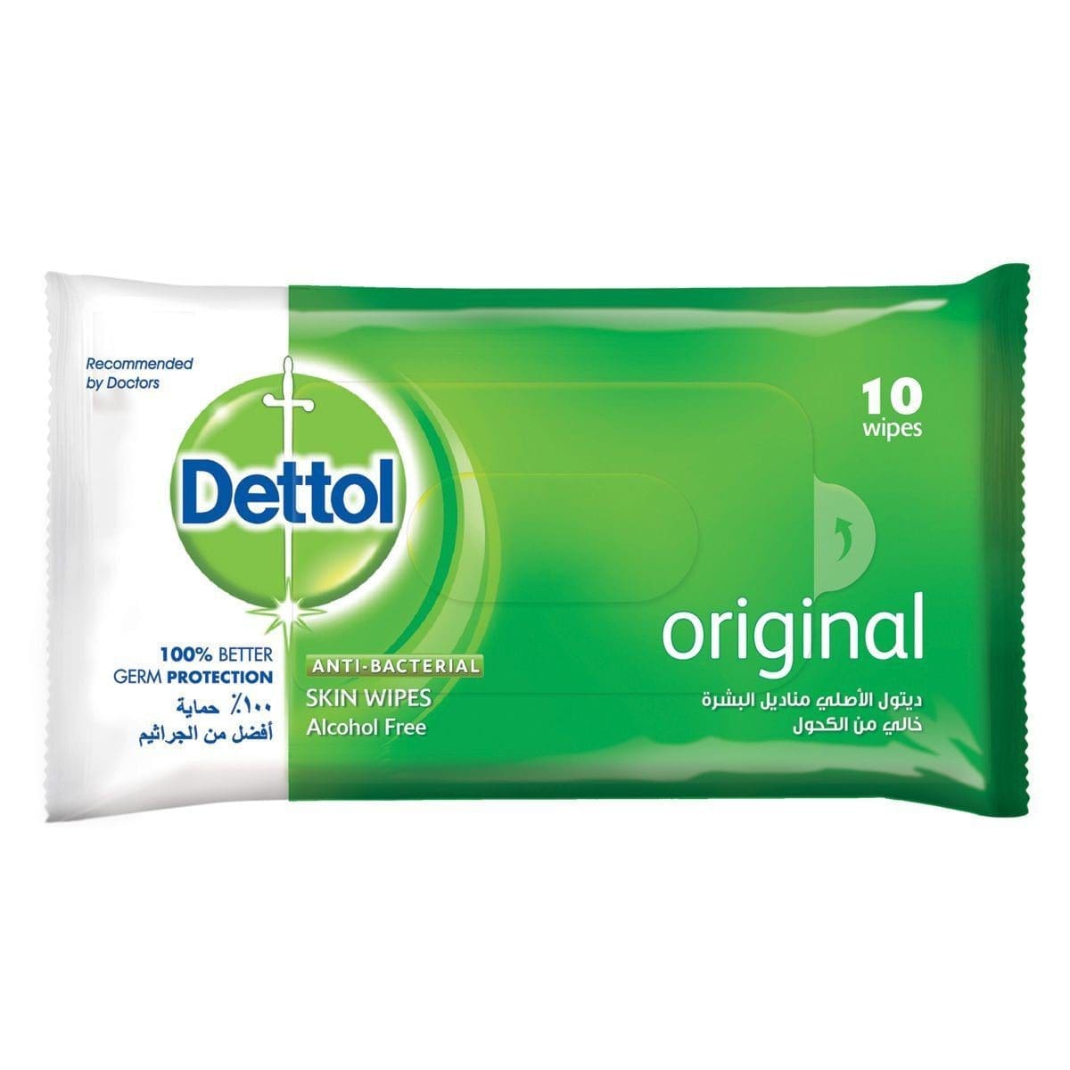 Dettol Anti-Bacterial Wipes Original 10s