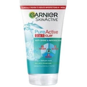 Garnier Pure Active Cleanser 3 in 1 Wash, Scrub, Mask 150ml